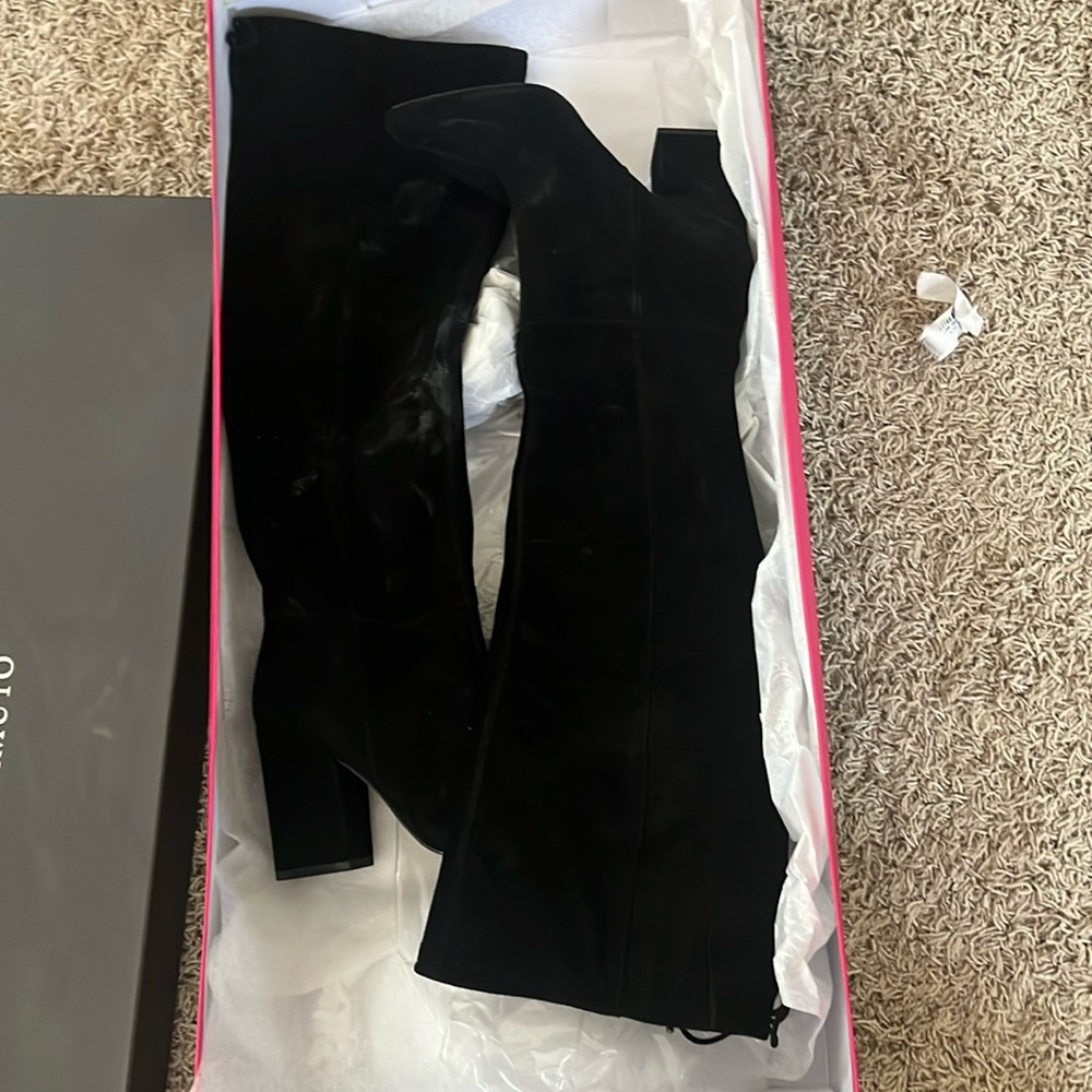 Vince camuto vc-sarelia black suede boots